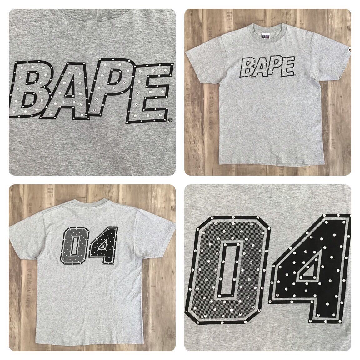 swarovski BAPE logo Tシャツ Mサイズ a bathing ape スワロフスキー