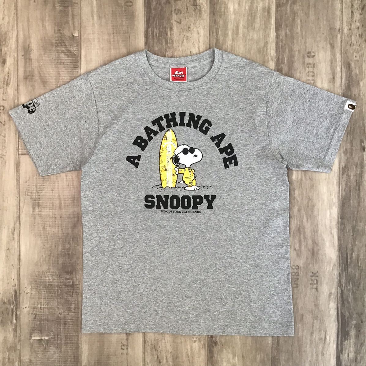 ☆阪急限定☆ SNOOPY × BAPE WOODSTOCK サーフボード Tシャツ M