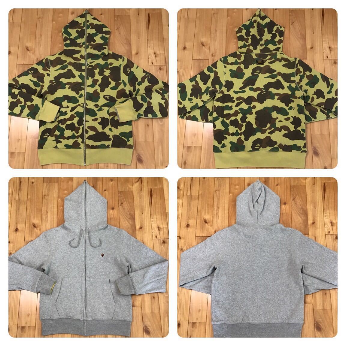☆リバーシブル☆ 1st camo yellow × グレー パーカー Sサイズ a