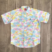 マルチカモ 半袖シャツ Mサイズ a bathing ape BAPE cotton candy camo