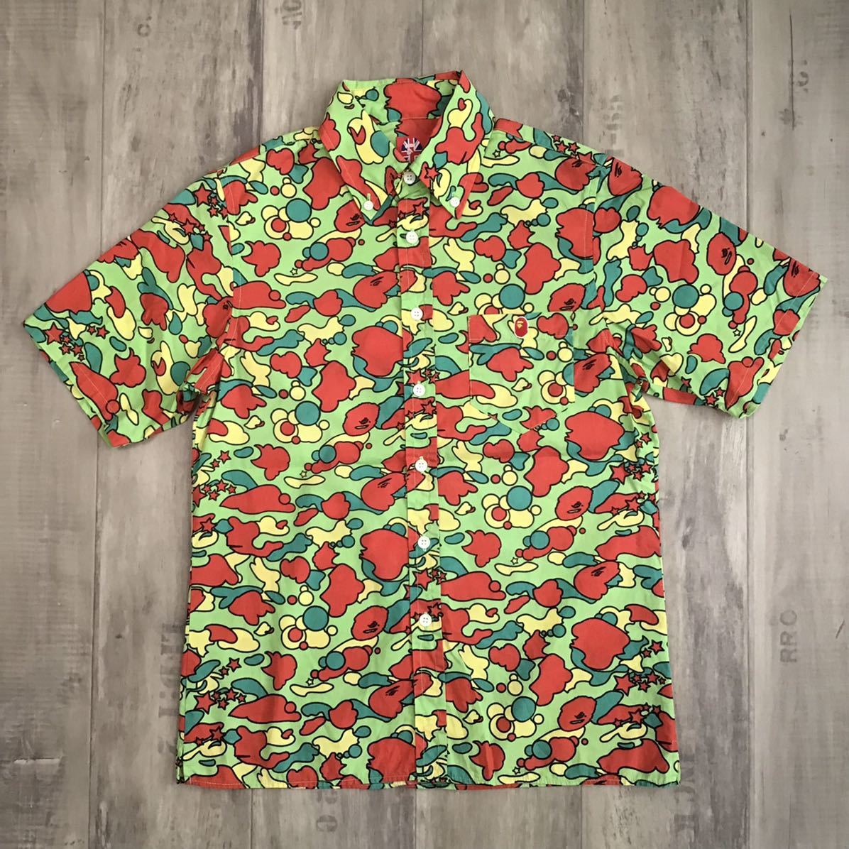 a bathing ape マルチカモ 半袖シャツ Sサイズ ベイプ sta camo 半袖シャツ Sサイズ a bathing ape bape エイプ ベイプ