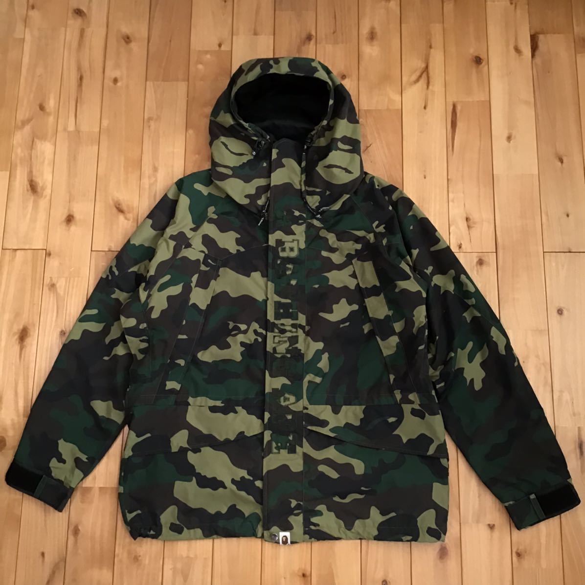 ☆XL☆ woodland camo スノボジャケット a bathing ape BAPE