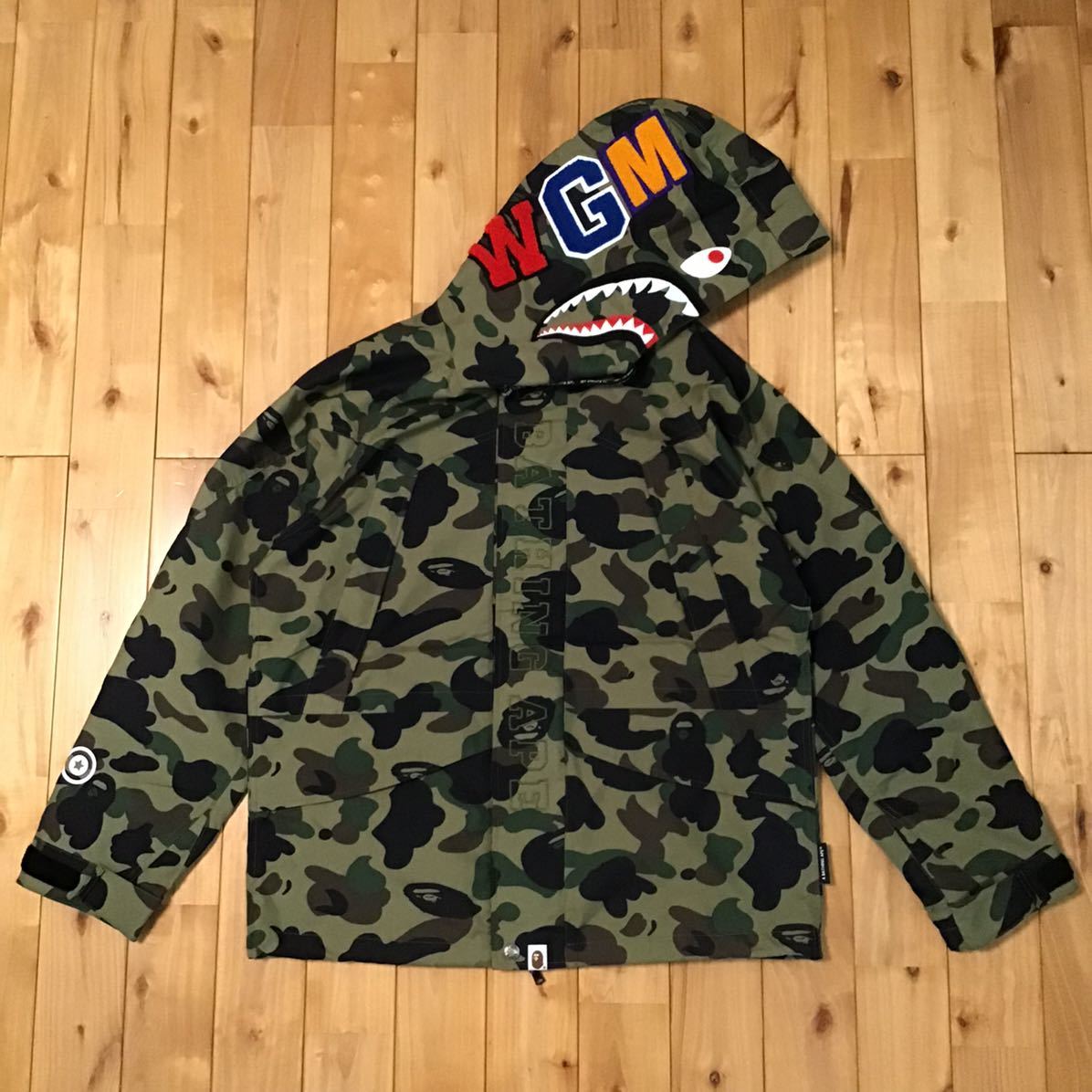 BAPE スノーボードジャケット ファーストカモ シャーク Lサイズ