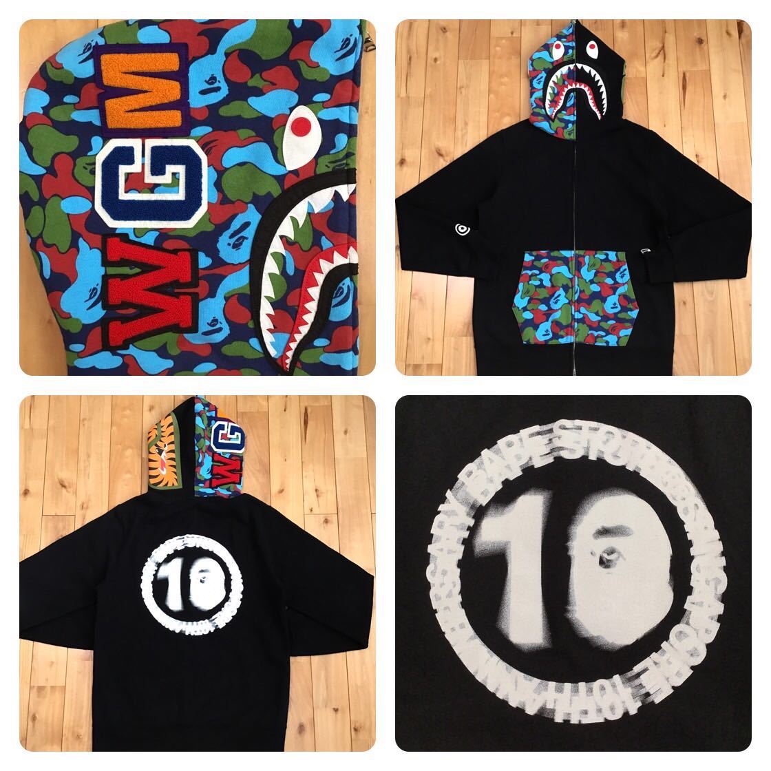 APE BAPE シンガポール限定　シャークパーカー　パーカー camo L APE BAPE シンガポール限定 シャークパーカー パーカー camo L