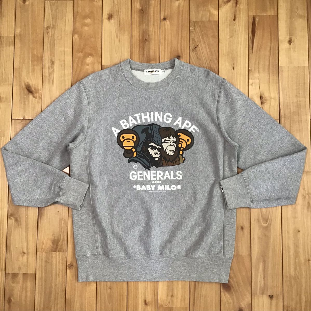 マイロ generals 長袖 スウェット Mサイズ a bathing ape BAPE milo 