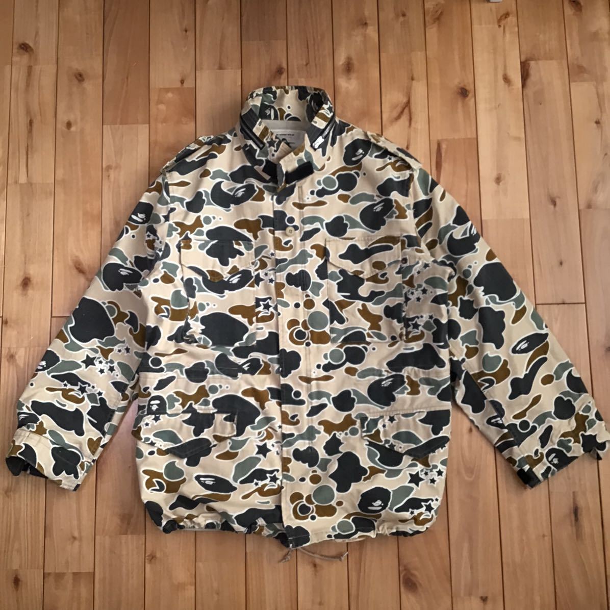 A BATHING APE STA CAMO 迷彩　M-65 ジャケット　L ☆XL☆ sta camo M65 ミリタリー ジャケット a bathing ape BAPE