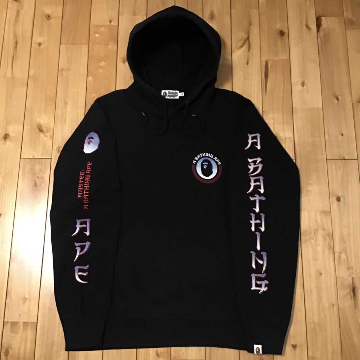 A BATHING APE プルオーバーパーカー ブラック ☆2XL☆ BAPE プルオーバー パーカー ブラック a bathing ape pullover