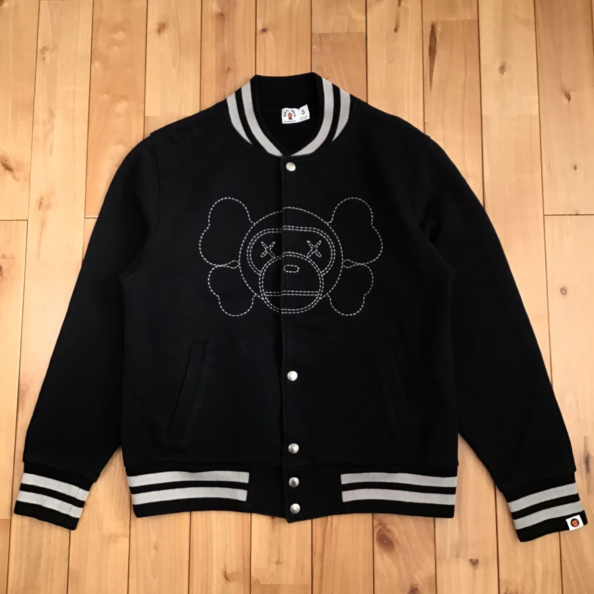 APE BAPE KAWS スウェット スタジャン BABY MILO L-shopifykorea.net