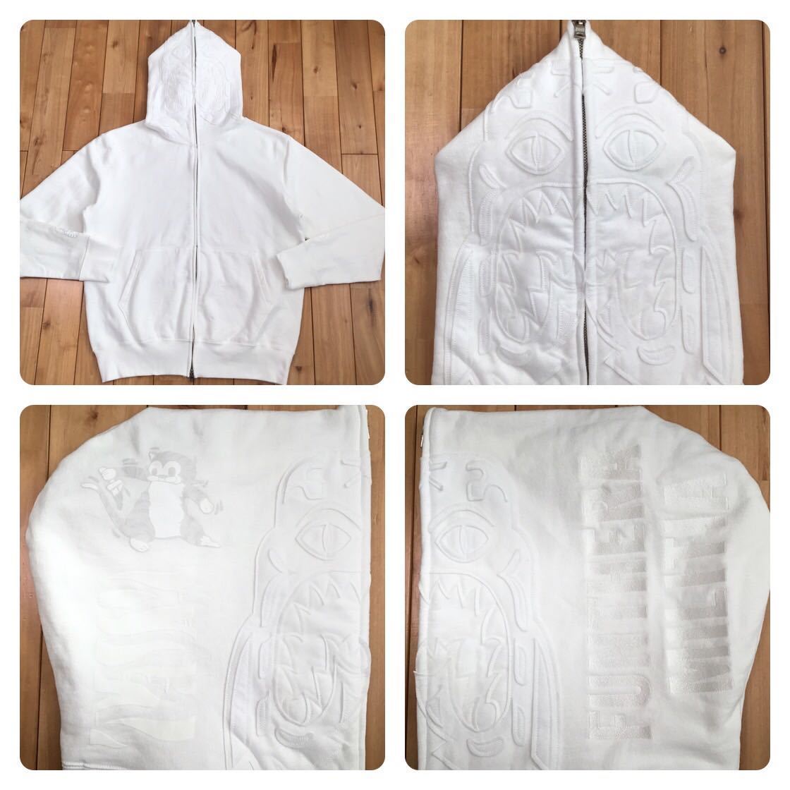 ☆NFS限定☆ ホワイト タイガー パーカー Mサイズ a bathing ape bape  