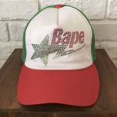 BAPE STA ե å a bathing ape bapesta swarovski trucker hat cap 饤󥹥ȡ ˹  ٥ star  d58