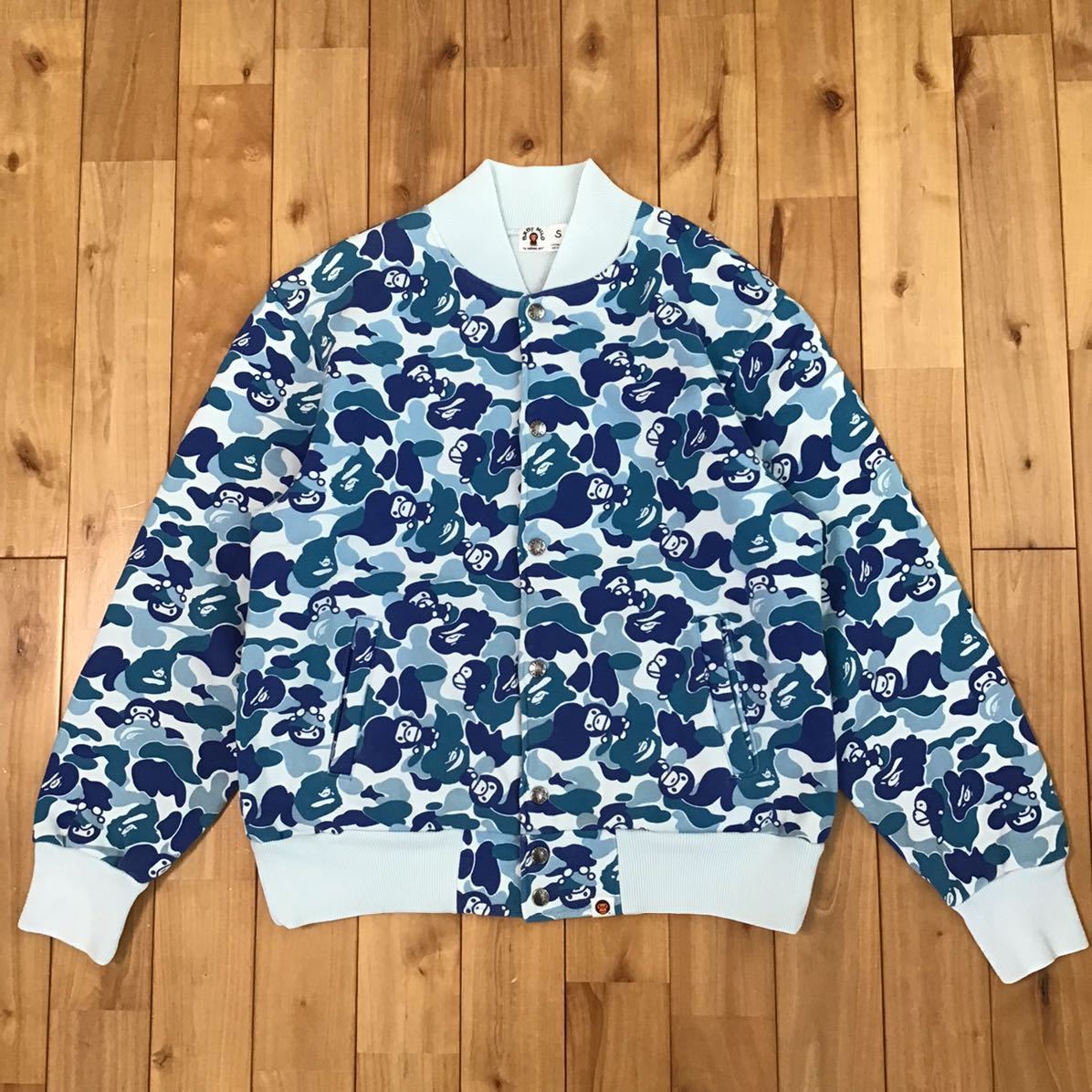 マイロスウェットスタジャン MILO ABC camo Pink スウェット スタジャン Sサイズ a bathing