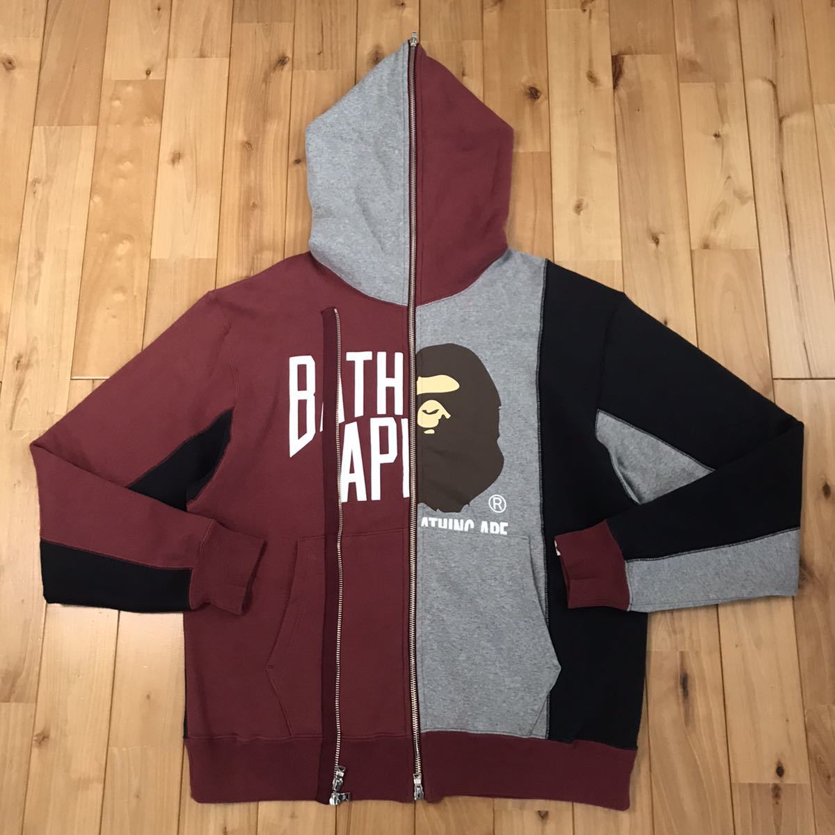 Docking relaxed fit full zip hoodie Lサイズ a bathing ape BAPE 