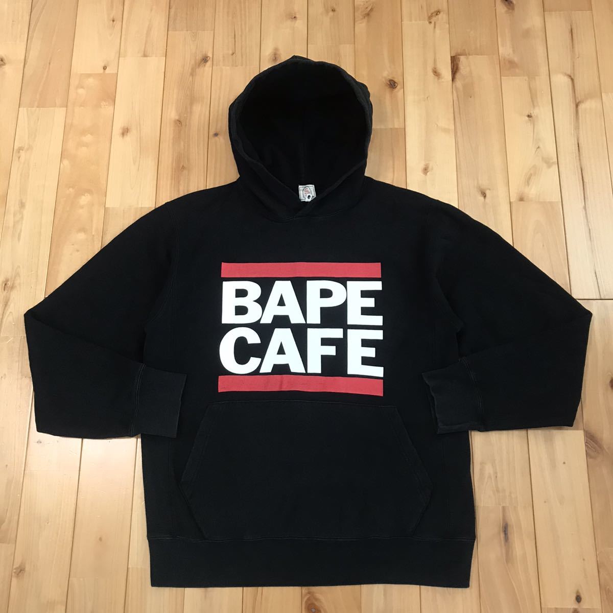 ☆初期☆ BAPE CAFE プルオーバー パーカー Mサイズ black a bathing 