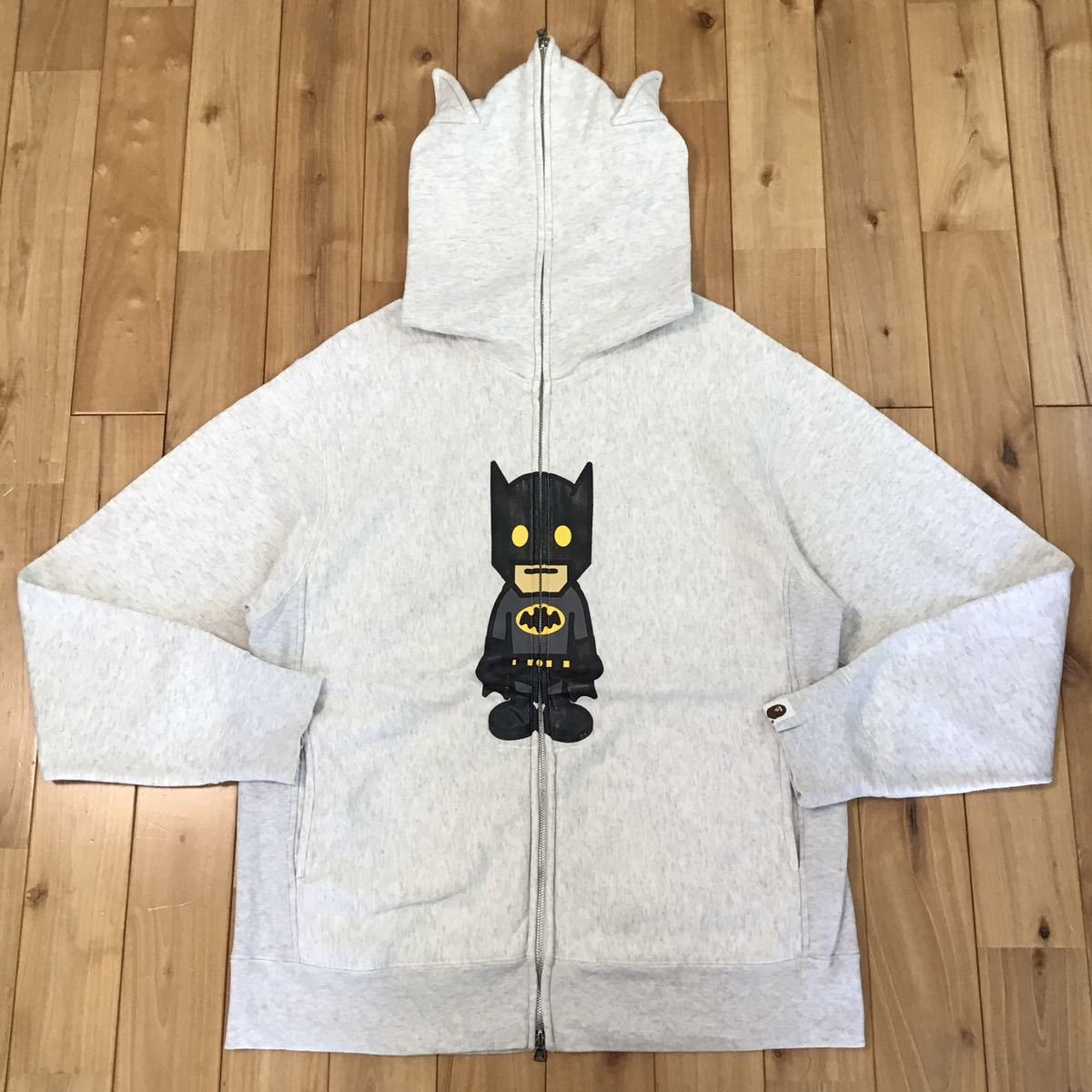 BAPE x DC Batman ジップ スウェット パーカー ブラック BAPE X DC 】BATMAN FULL ZIP HOODIE | bape.com