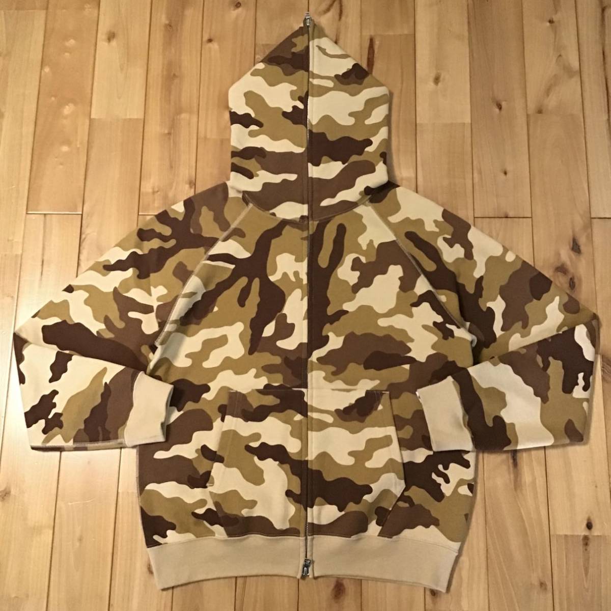 ☆美品☆ woodland camo フルジップ パーカー Sサイズ a bathing ape 