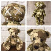 ★激レア★ KAWS BAPE cloud camo Teddy bear a bathing ape カウズ エイプ ベイプ アベイシングエイプ nigo 迷彩 テディベア ぬいぐるみ|All|Pl