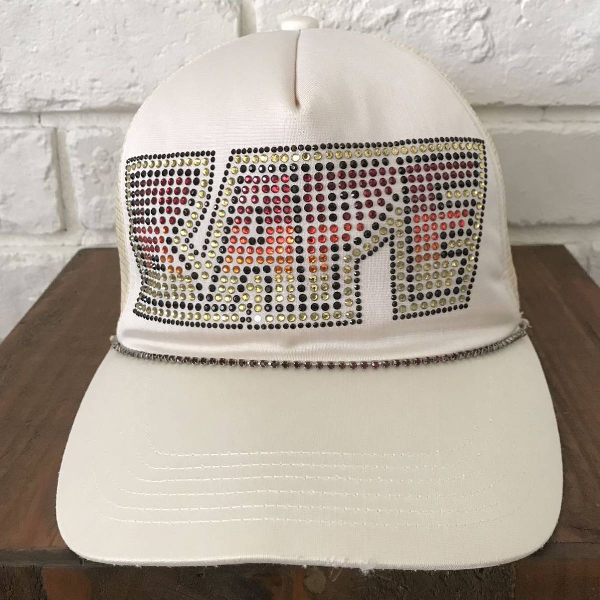 ☆激レア☆ KISS LOGO スワロフスキー キャップ a bathing ape