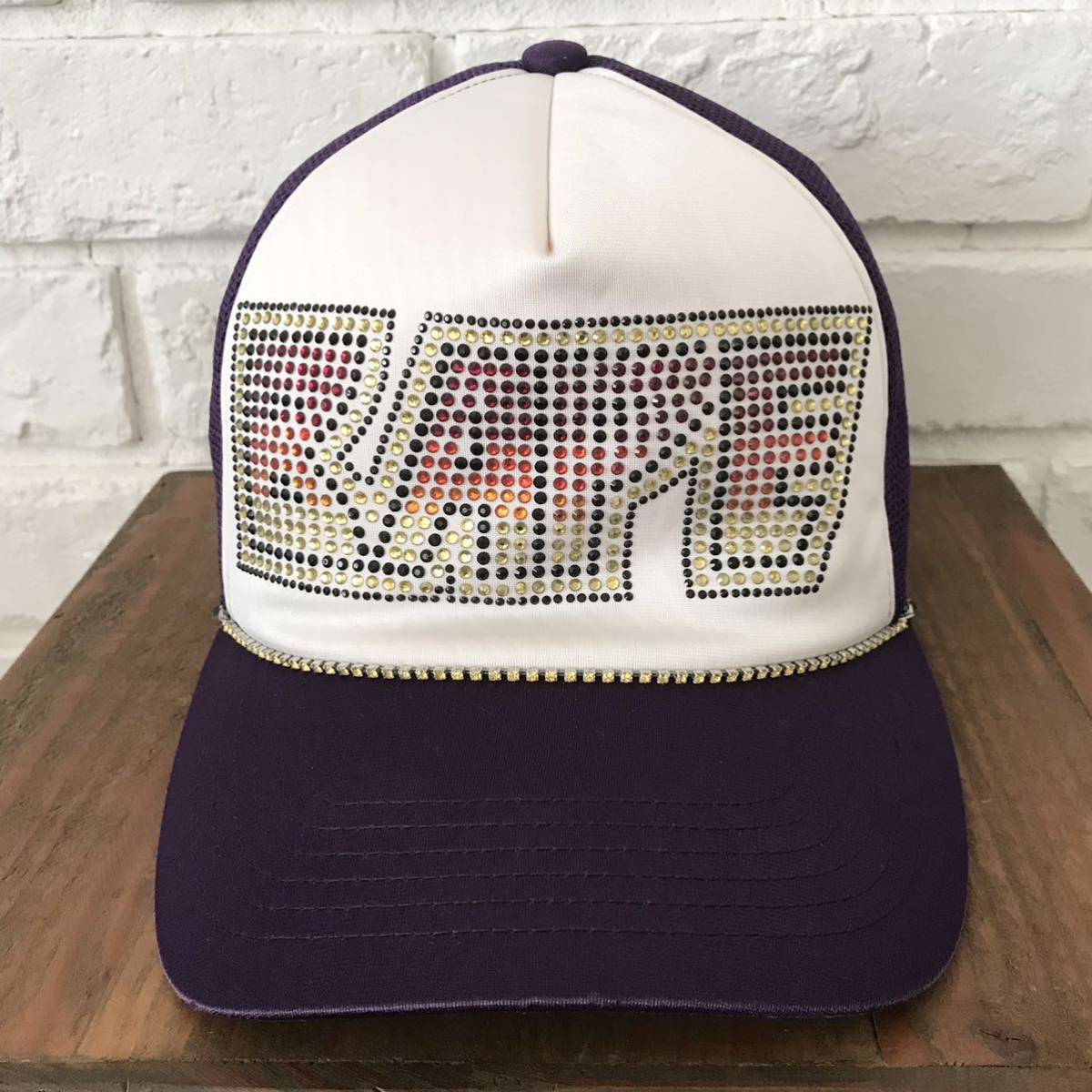 A BATHING APE BAPE ベイプ APEE キャップ スワロフスキー swarovski ape face ニット帽 ビーニー a bathing ape BAPE