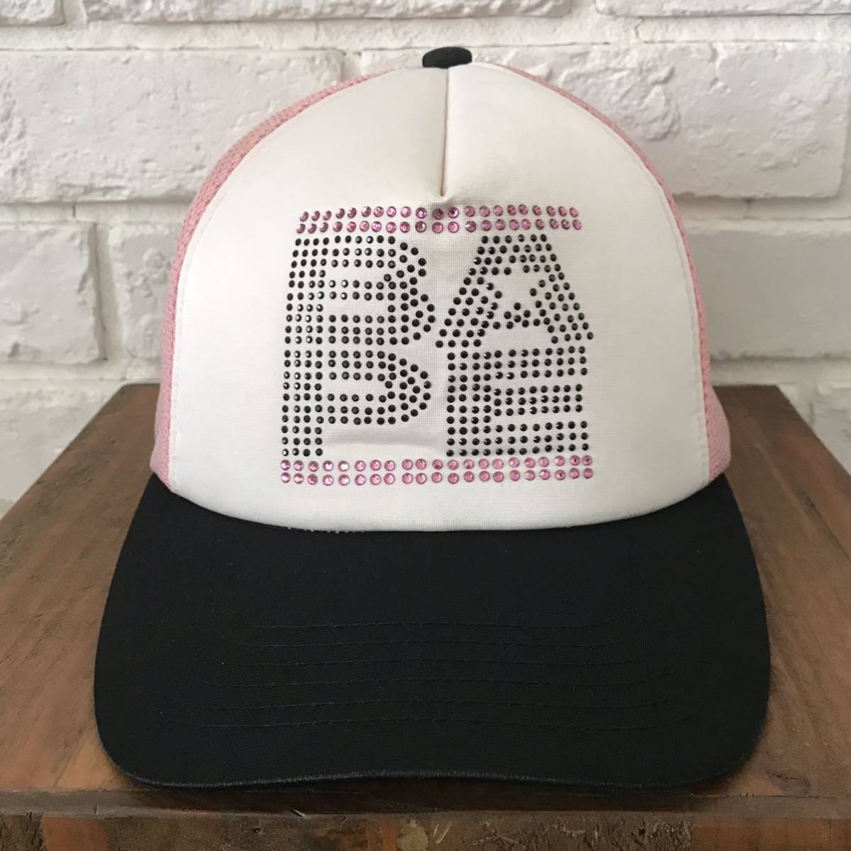 A BATHING APE メッシュキャップスワロフスキー