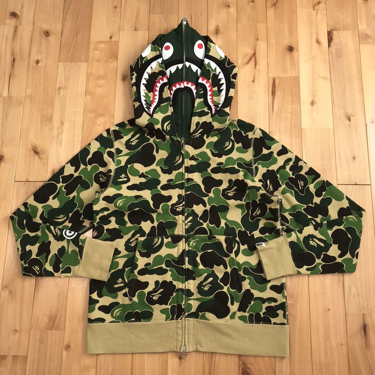 ABC camo ダブル シャーク パーカー Mサイズ double shark full zip 