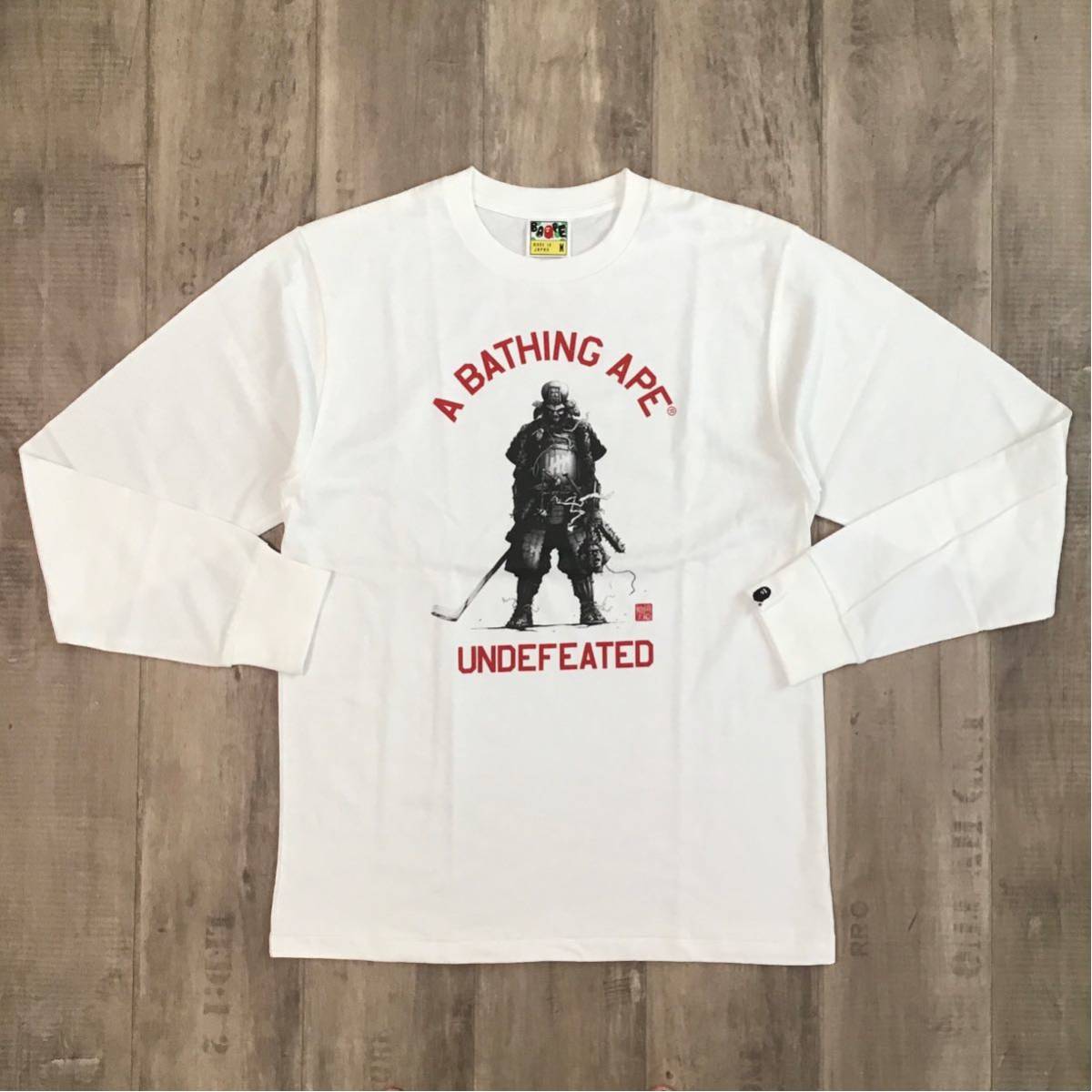 ☆新品☆ Undefeated × BAPE 武者 長袖 Tシャツ Mサイズ a bathing ape