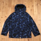 ★新品★ Blue camo スノボジャケット Mサイズ a bathing ape BAPE snowboard jacket エイプ ベイプ アベイシングエイプ 迷彩 ブルーカモ n|All|Ja