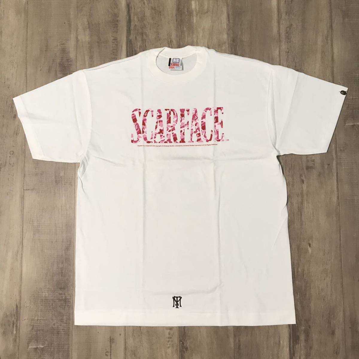☆新品☆ XL Scarface × BAPE ABC camo pink Tシャツ スカーフェイス 