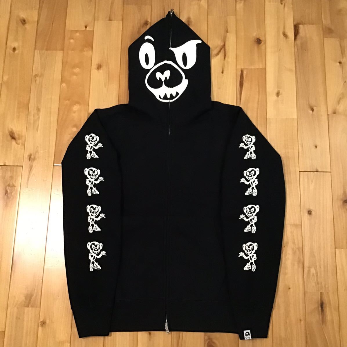 ☆新品☆ スケシン × YOPPY × BAPE パーカー Lサイズ a bathing ape 