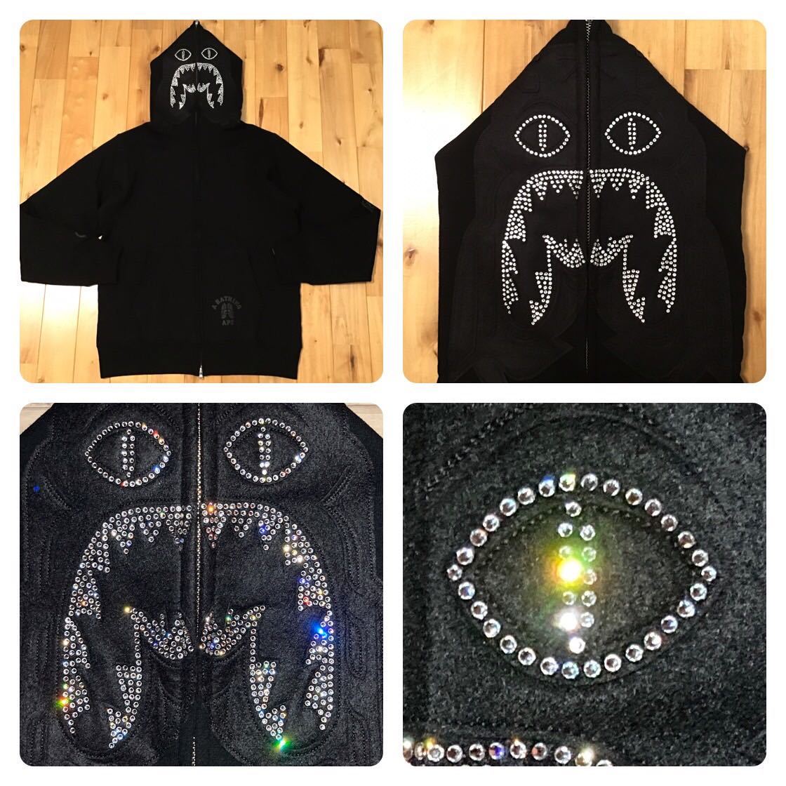 ☆新品☆ スワロフスキー タイガー パーカー Lサイズ a bathing ape
