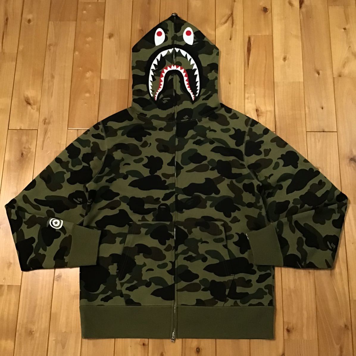 ☆新品☆ XL Windstopper 1st camo green シャーク パーカー shark 