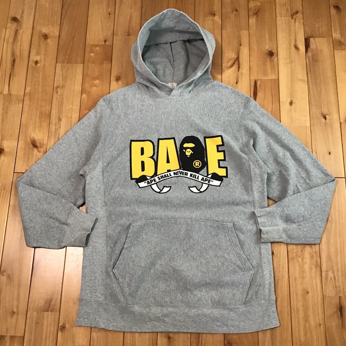 a bathing ape グレーパーカー！Lサイズ！ アベイシングエイプ レア