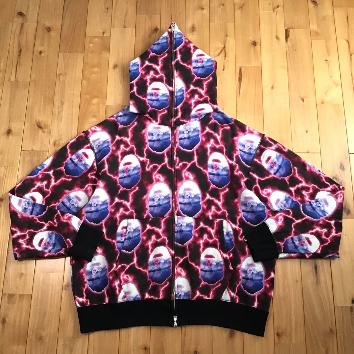 A Bathing Ape 紫 パーカー XL A Bathing Ape 紫迷彩パーカー L A