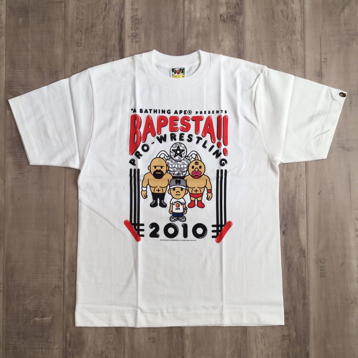 ☆新品☆ キン肉マン × 武藤 × nigo bapesta プロレス Tシャツ M