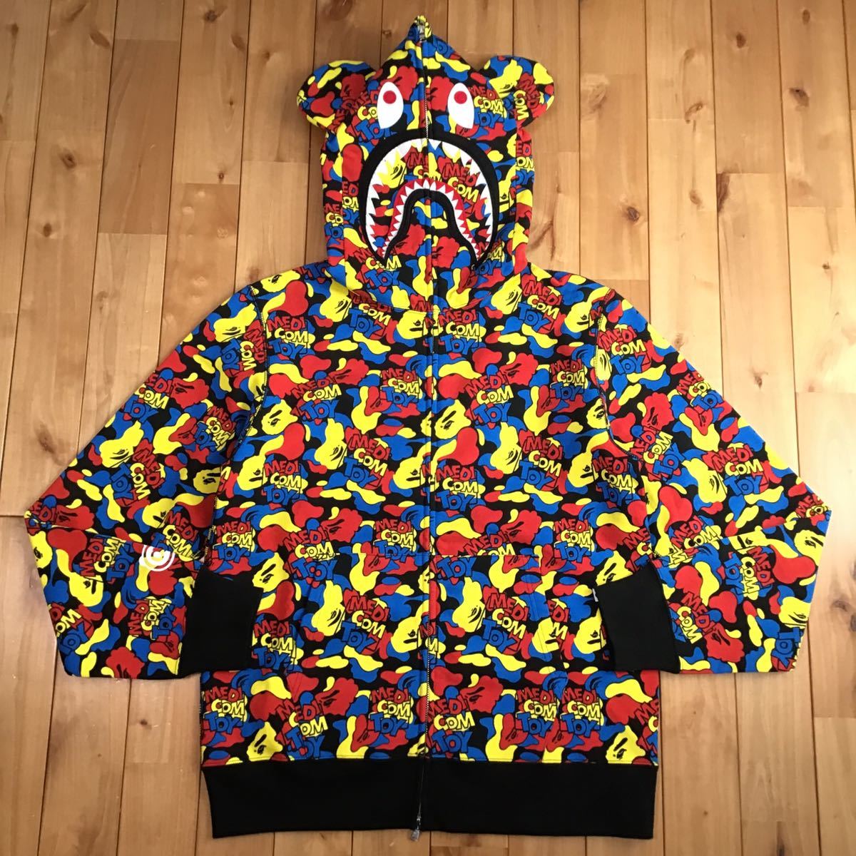 A BATHING APE ベアブリック ジップパーカー シャーク XL ☆新品☆ XL BE@R シャーク パーカー shark full zip hoodie a bathing