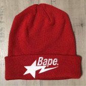 BAPE STA LOGO ˥å˹ Red a bathing ape star  ٥ ٥󥰥 ӡˡ ˥å å Beanie knit cap w48