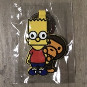 ★新品★ BAPE × The Simpsons Baby Milo Behind Bart Keychain a bathing ape マイロ シンプソンズ エイプ ベイプ キーホルダー w14|