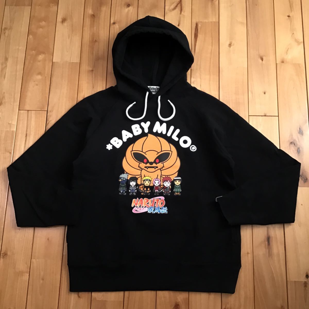 ★激レア★ NARUTO × BAPE プルオーバー パーカー Mサイズ a bathing ape pullover hoodie milo ナルト  エイプ ベイプ マイロ z3-Kametuku shop