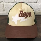 ������������ BAPESTA logo ��å��� ����å� a bathing ape BAPE sta trucker hat cap ������ �٥��� kagoshima limited NIGO star 616