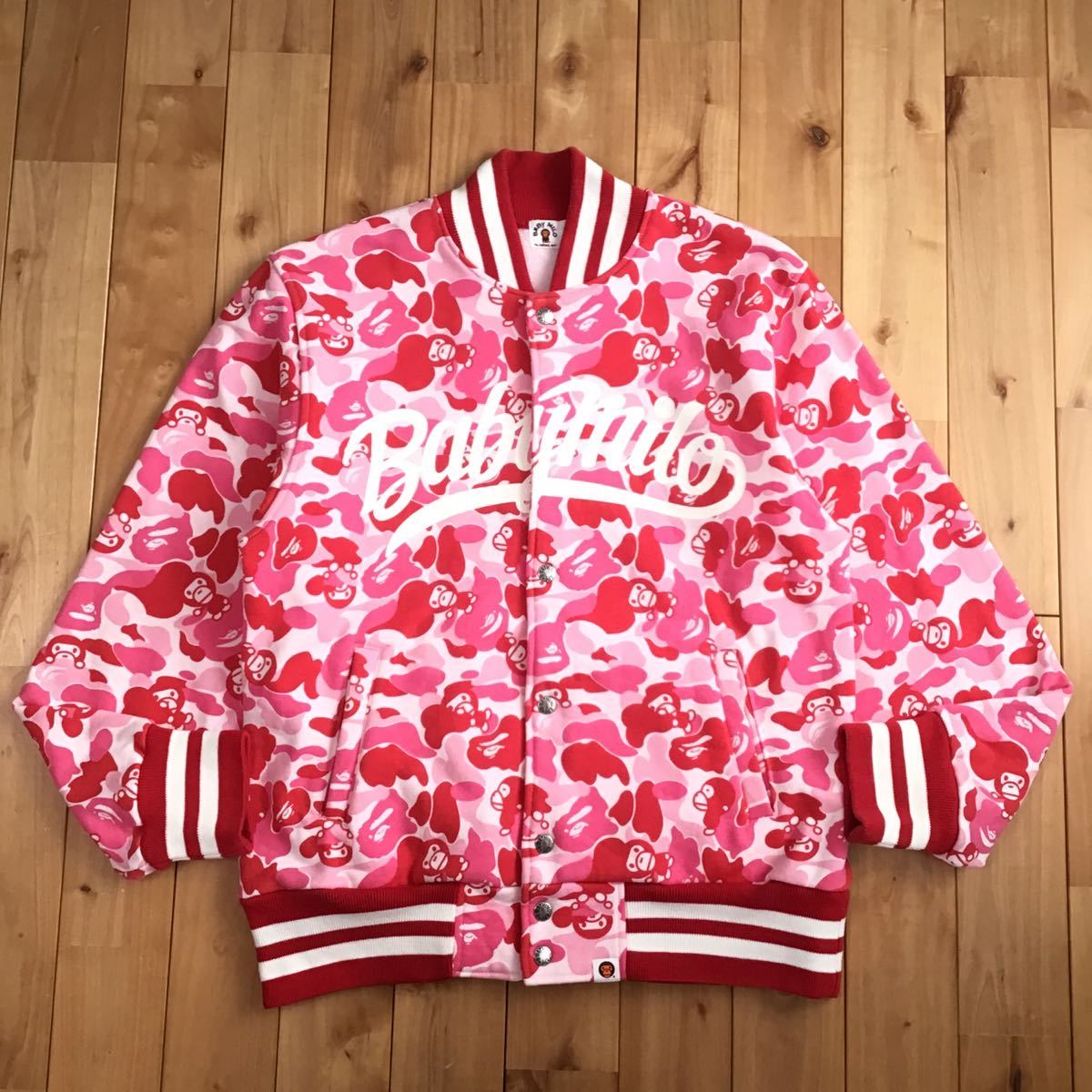 A Bathing Ape 迷彩スタジャン Sサイズ A Bathing Ape 迷彩スタジャン Sサイズ A BATHING APE パーカー