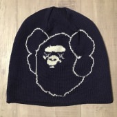 쥢 KAWS  BAPE ˥å˹ ͥӡ ӡˡ a bathing ape Beanie   ٥ ٥󥰥 NIGO ˹ i021