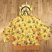 ����쥢�� ���ݥ󥸥ܥ� ���㡼�� �ѡ����� L������ shark full zip hoodie SpongeBob a bathing ape BAPE ������ �٥��� MILO �ޥ��� zgo