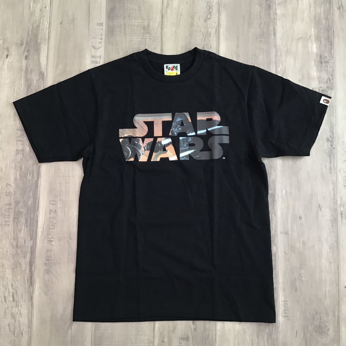 Authentic Bape Bathing Ape Star Wars T shirt Black Large