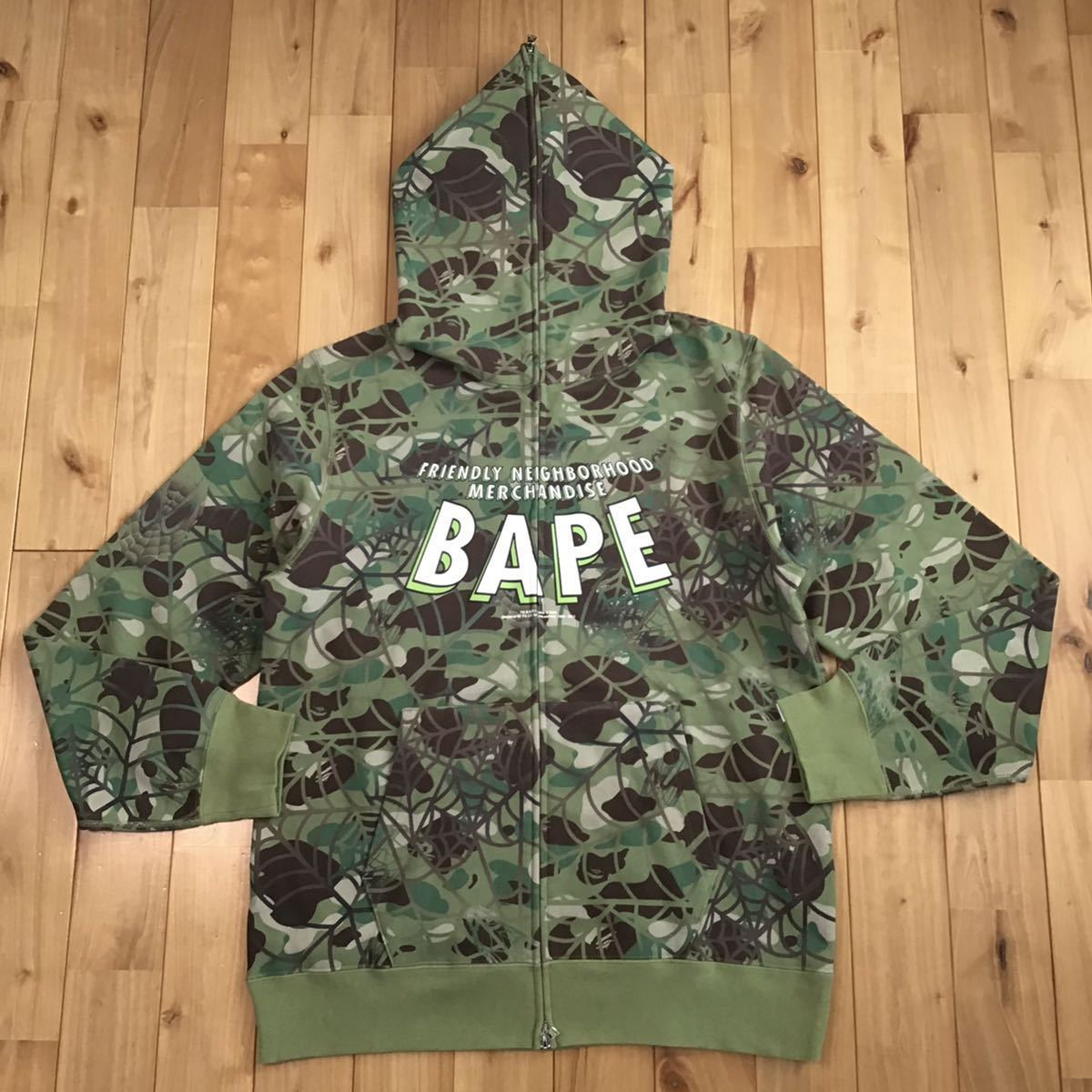[希少] A BATHING APE スパイダーマン スウェット パーカー A BATHING APE - [希少] A BATHING APE スパイダーマン
