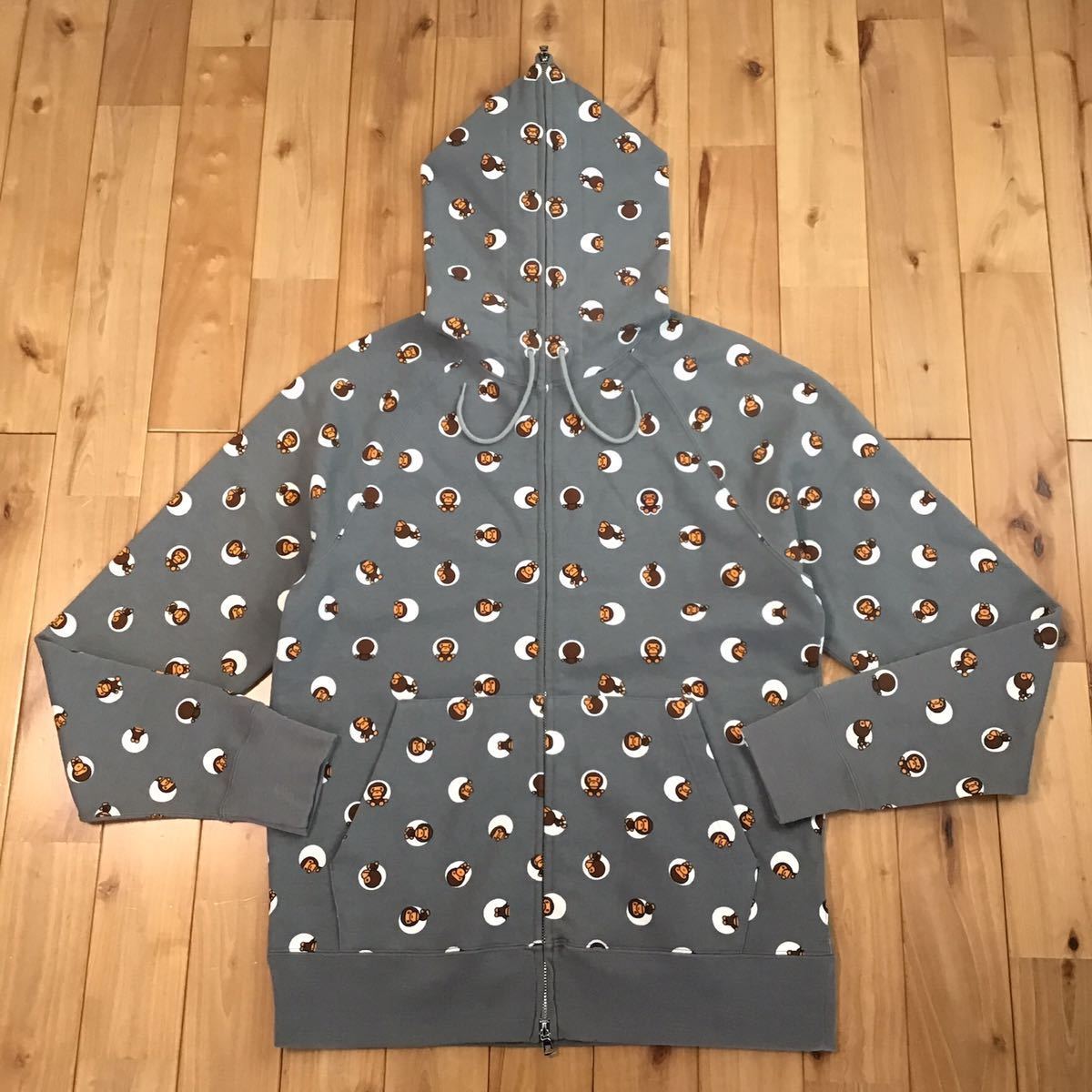 ☆美品☆ Dot milo フルジップ パーカー Lサイズ a bathing ape