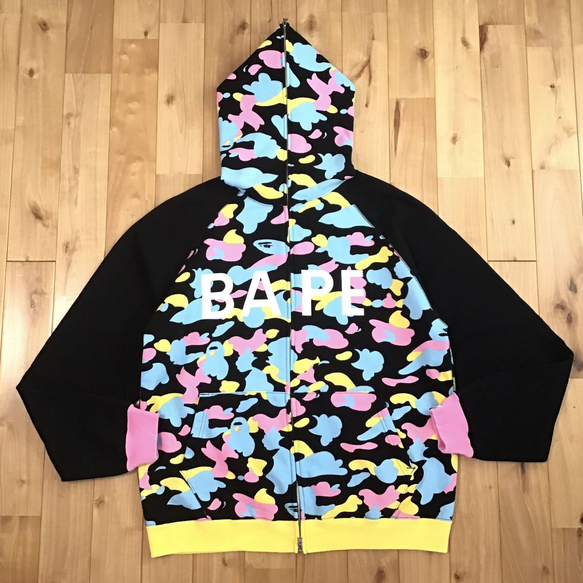 cotton candy fullzip hoodie BAPE エイプ