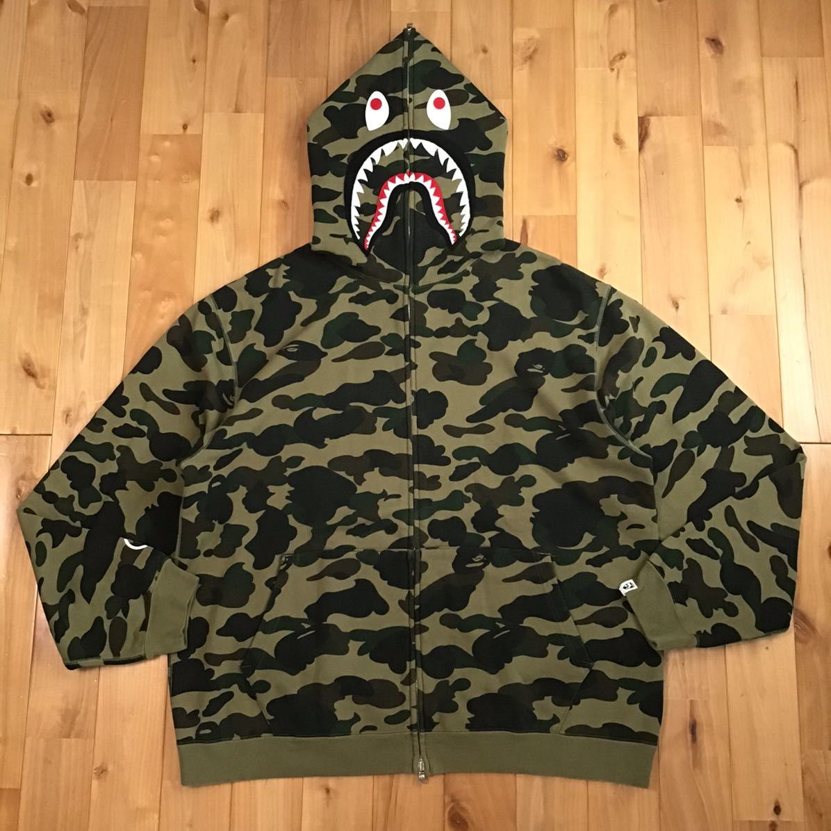 ☆初期☆ XL フランケンタグ 1st camo green シャーク パーカー shark 