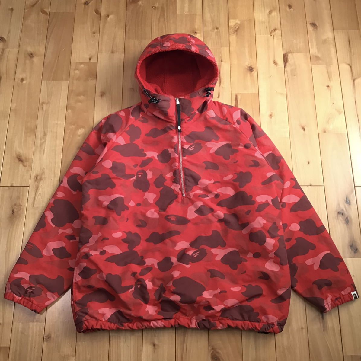 Pharrell camo ハーフジップ パーカー ジャケット Mサイズ a bathing 
