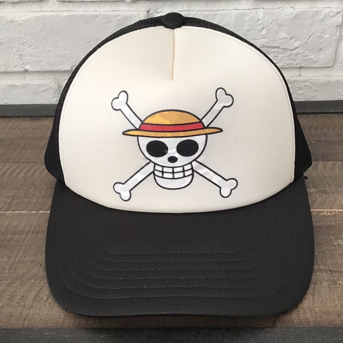 ☆新品☆ ルフィ フラッグ メッシュキャップ luffy onepiece 