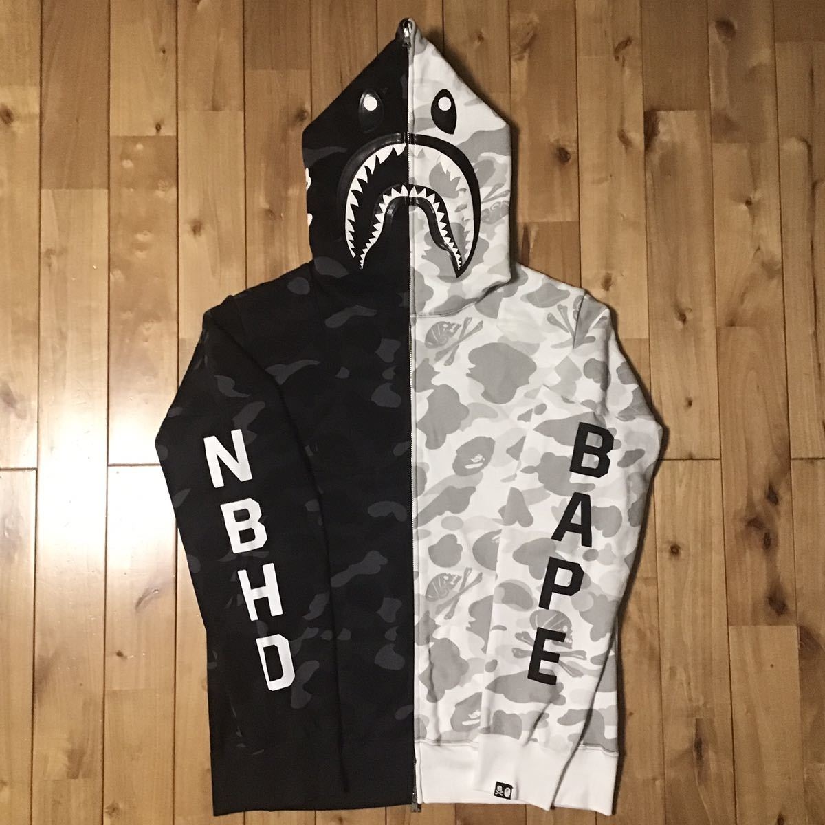 ☆XL☆ NEIGHBORHOOD シャーク パーカー a bathing ape shark full zip