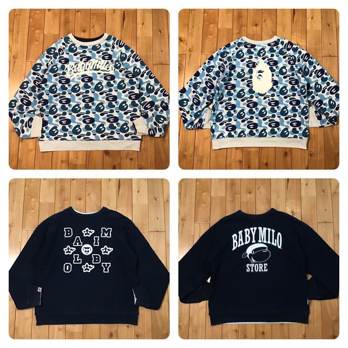 ☆4面リバーシブル☆ MILO camo 長袖スウェット Mサイズ a bathing ape 